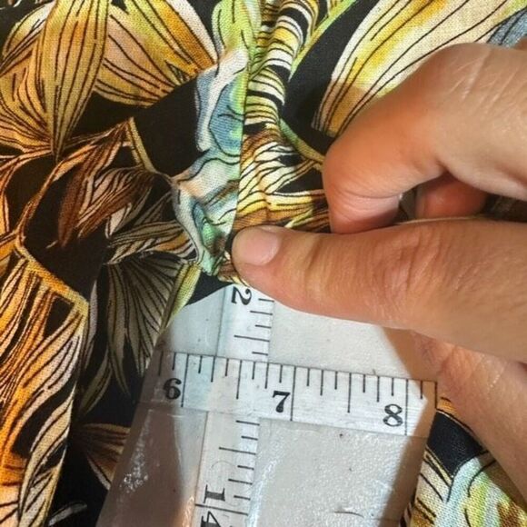 Panama Jack Women's Tropical Linen Blend Wide Leg Pants‎ Multi-Color XS - Picture 9 of 10